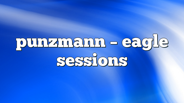 punzmann – Eagle Sessions